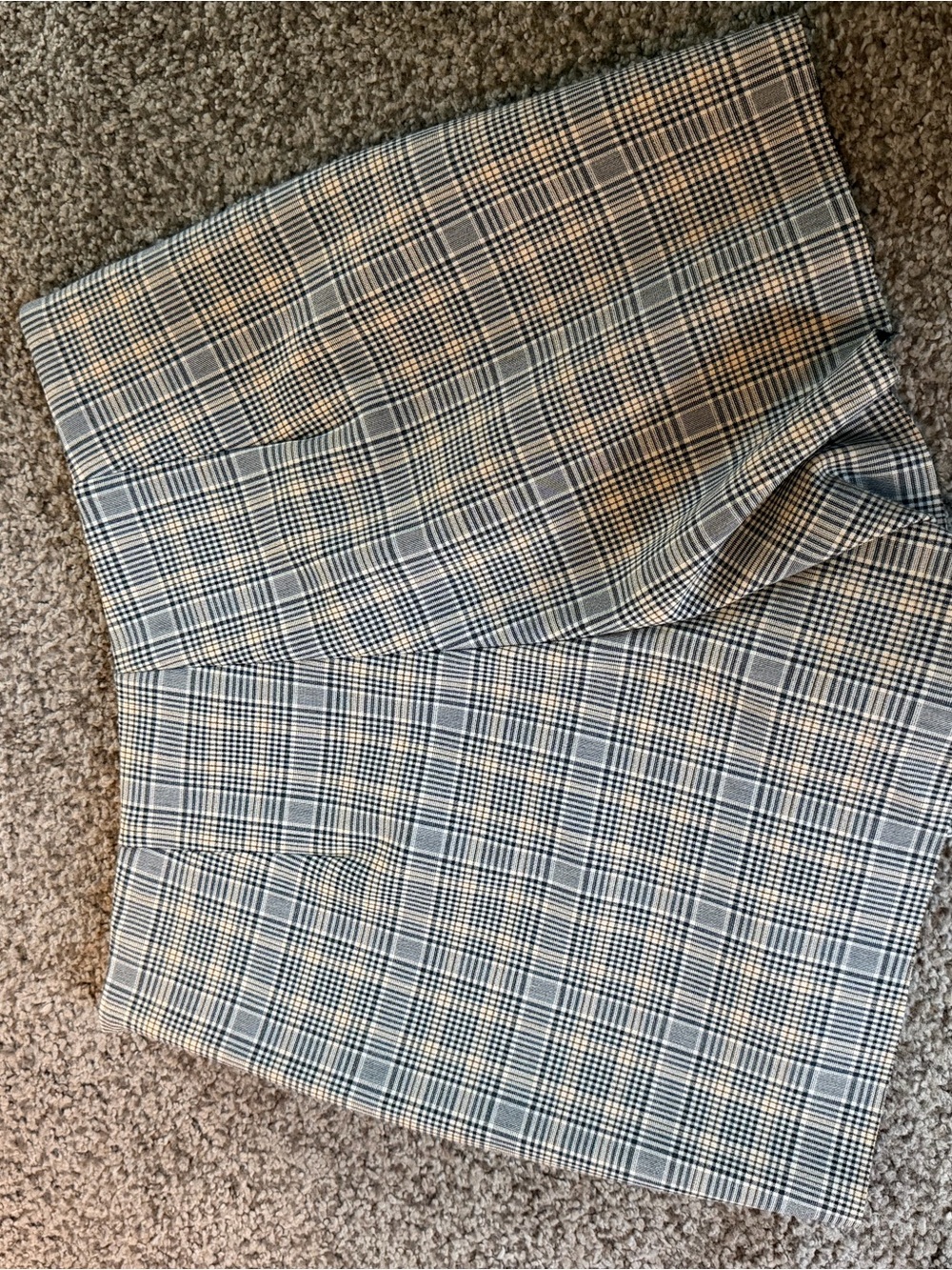 Zara Plaid Wrap-Style Mini Skort with Button Detail - Picture 4 of 5